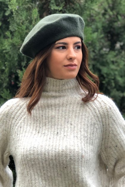 Khaki Painter Beret