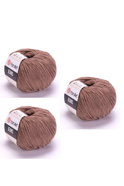 Yarn Art Jeans Amigurumi Knitting Yarn 71 Mink Color Cardigan Knitting Yarn Baby Yarn Punch Yarn 3 Pack