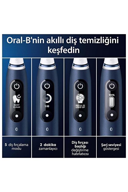 Oral-B iO 7 Şarjlı Diş Fırçası - Lacivert - Fiyatı, Yorumları