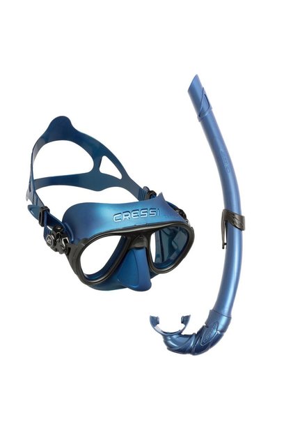 Calibro Maske Corsica Şnorkel Seti Mavi