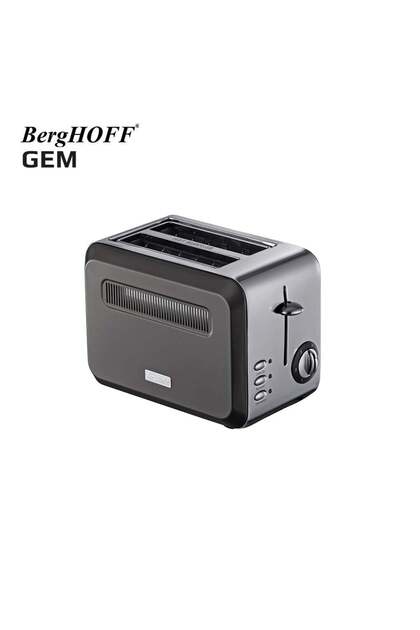Gem Tıtan Bright Silver Gray Two Slice Toaster