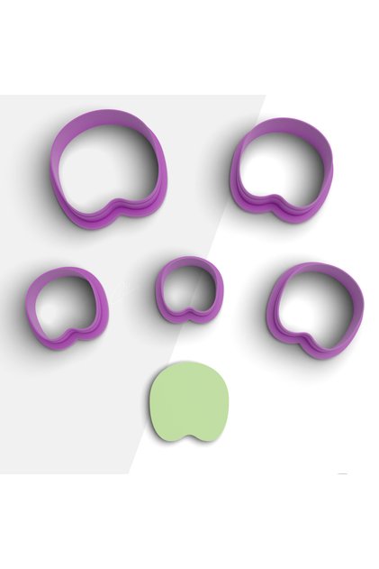 Organic Shape Polymer Clay Cutting Mold, Earring Mold, Necklace Mold, Clay Cutter, 5 Sizes, No: 816