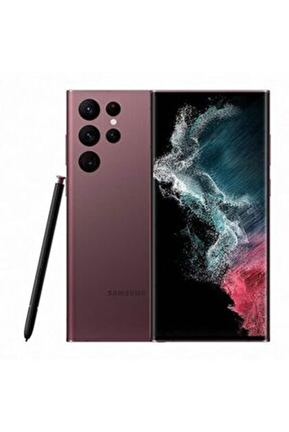 Galaxy S22 Ultra ブラック 256 GB Samsung Galaxy S22 Ultra Burgundy 256gb Yenilenmiş B Kalite (12 AY