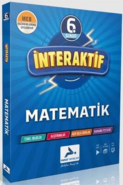 Paraf Yayınları 6.sınıf İnteraktif serisi matematik 2024-2025