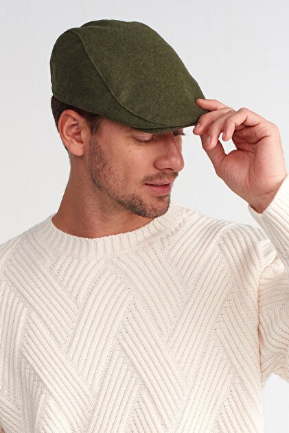 Men's Wool Flat Cap Beanies Peaky Blinders Hat