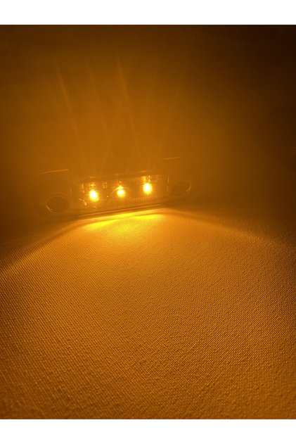 ÖZELLİKLİ PARMAK LED SARI RENK 12V-24V