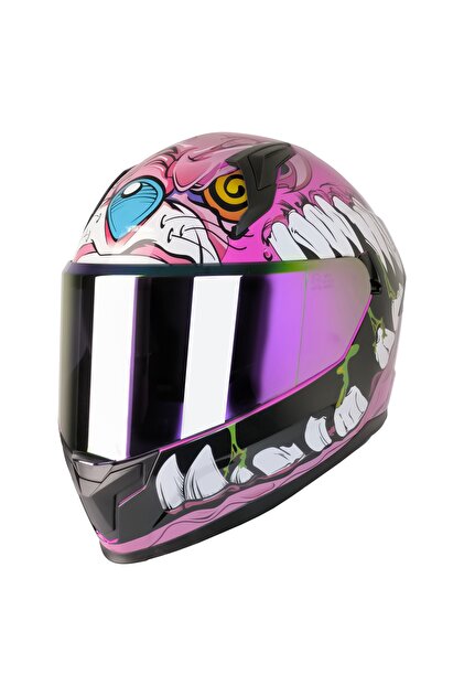 MTS M-910 HORUS LADY GÜNEŞ VİZÖRLÜ KASK (GÖKKUŞAĞI CAMLI) - Fiyatı