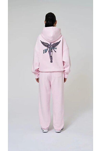 Unisex Oversize Sweatshirt Hoodie Nirvana in Utero Printed Pink – Hooded, Kangaroo Pocket