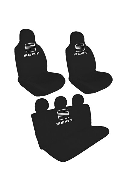 Öziron Seat Leon Sr Araba Koltuk Kılıfı Amblem Logo Baskılı Penye