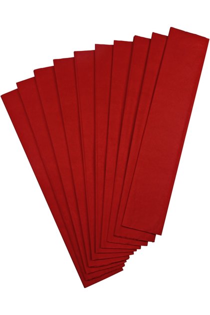 Crepe Paper Red 10 Pack 9123 10 X (50 X 200 Cm)