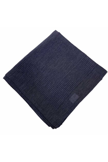 Miray Plain Cotton Scarf - Denim Blue