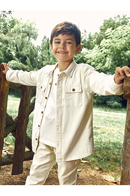 Lcwk Long Sleeve Basic Boys' Shirt