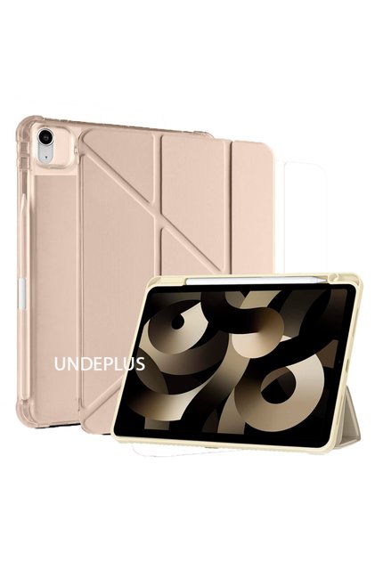 Apple Ipad Air 13inç M2/m3 Uyumlu Kılıf Kalem Bölmeli Trifolding Case A2898 A2899 A2900