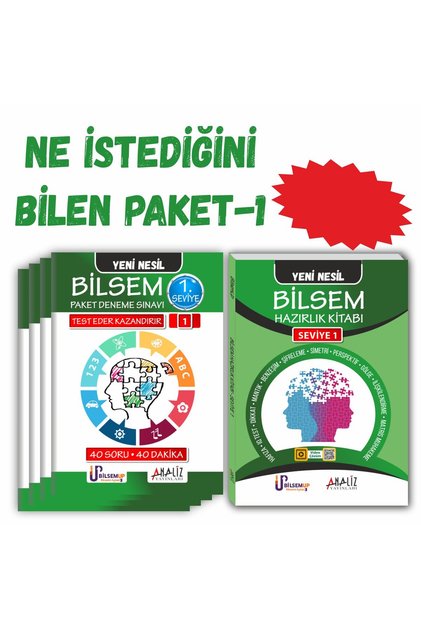 Bilsem Ne Istediğini Bilen Paket 1 (HAZIRLIK KİTABI PAKET DENEME)