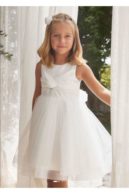 Abel&lula girl's silvery tulle dress 5037