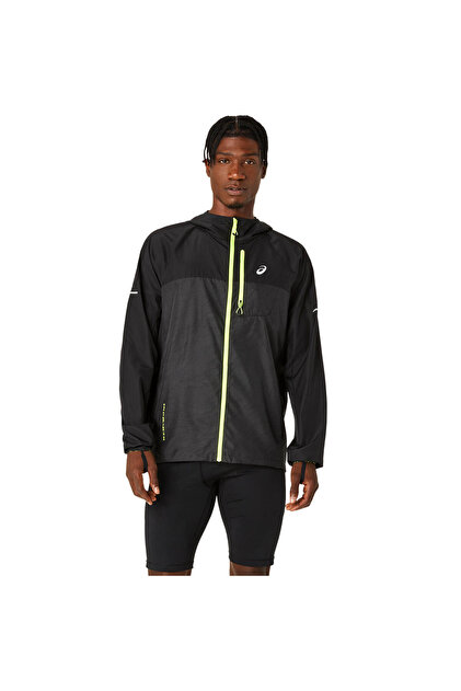 Asics FUJITRAIL PACKABLE WINDBREAKER Erkek Siyah Ceket 2011C991