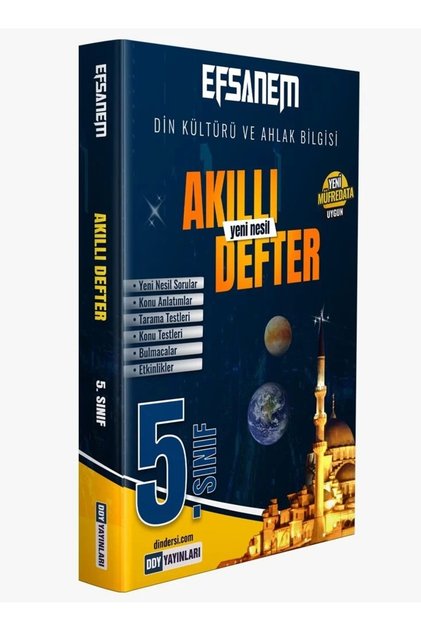 Ddy Yayınları 5.sınıf Din Kültürü ve Ahlak Bilgisi Efsane Akıllı Defter Yeni