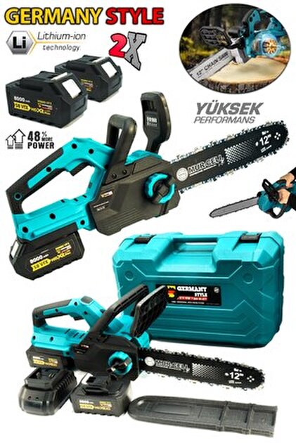 Genel Markalar GERMANY STYLE Çift Akülü Testere 58VFX 8000 mAH