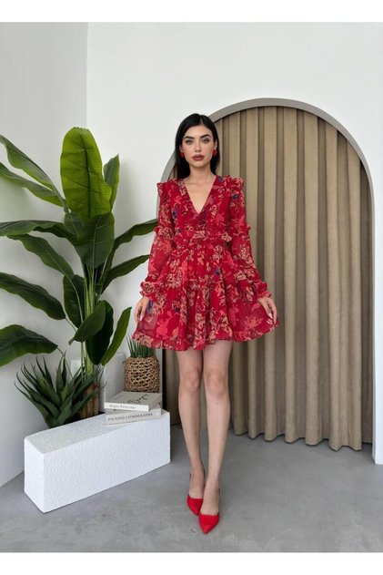 Arya Tasarım Sırt Dekolteli Elbise