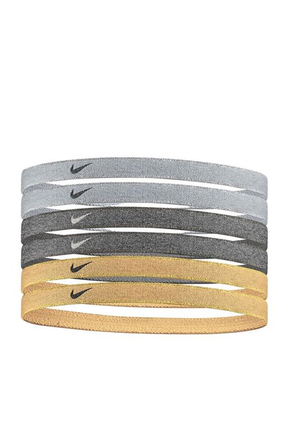 Metallic Swoosh Gri Antrenman Saç Bandı