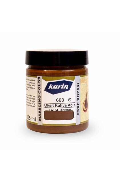 Ebru Boyası 603 Oksit Kahve Açık 105 ml