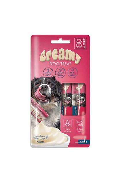 Creamy Somonlu Ek Besin ve Köpek Ödülü 4x15 Gr