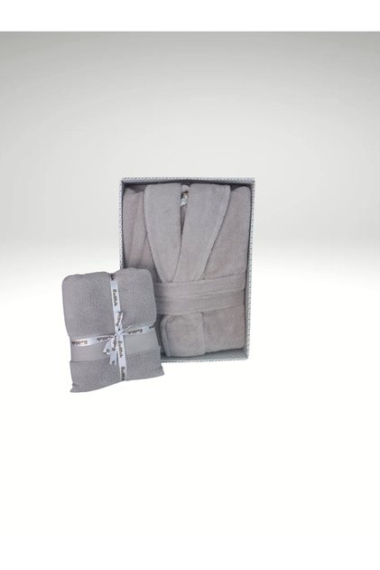 Extra Thick Şalyaka Bathrobe + Towel Set