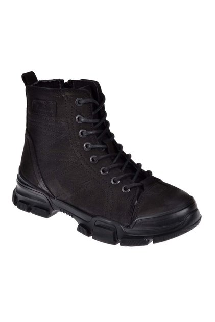 Ghete de damă din piele naturală HJ-21520-Z NUBUCK NEGRU