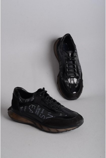 GENUINE Black Leather Men's Shoes - SELECT 6017