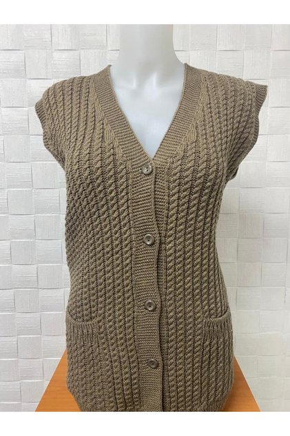 Hair Knitted Knitwear Mother's Vest Winter Daily Vest Dowry Vest
