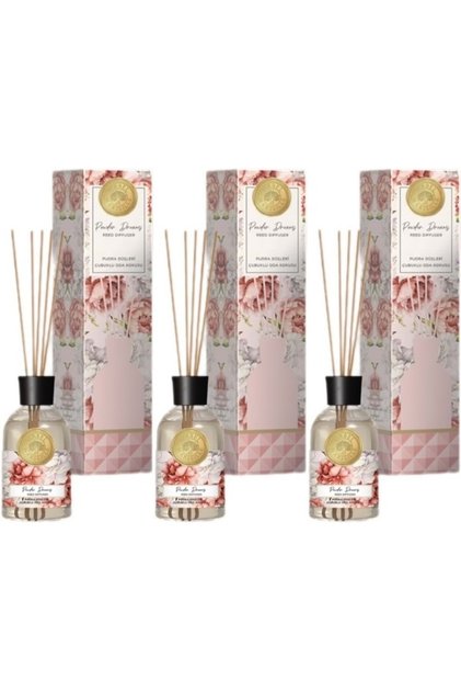 Mabel Marseılle Çubuklu Oda Parfümü 100ML Pudra Düşleri (3 Lü Set)