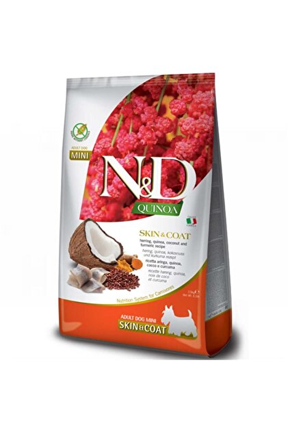 N & D Nd Quınoa Köpek Maması Skın & Coat Herrıng Mını Adult