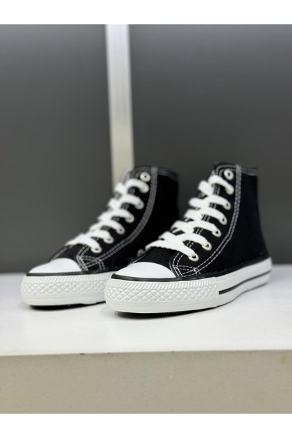 Çocuk Uzun Convers Siyah Spor Ayakabbı