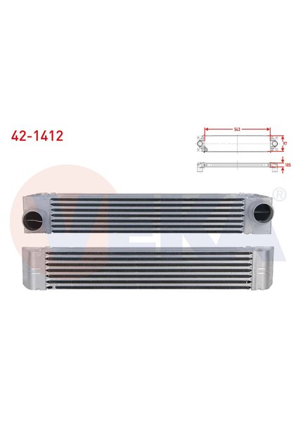 TURBO RADYATORU (INTERCOOLER) BMW 5 SERISI (E60) 520 D - 525 D - 530 D 2003-2010