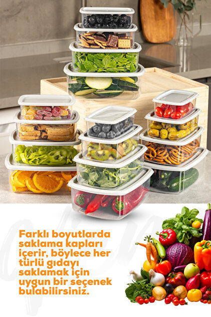 Vienev 24'lü Hava Geçirmez Saklama Kabı Seti Gri 6x(250-500-750