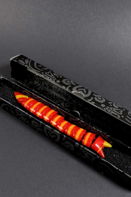 Red and Yellow Color Fish Prayer Beads