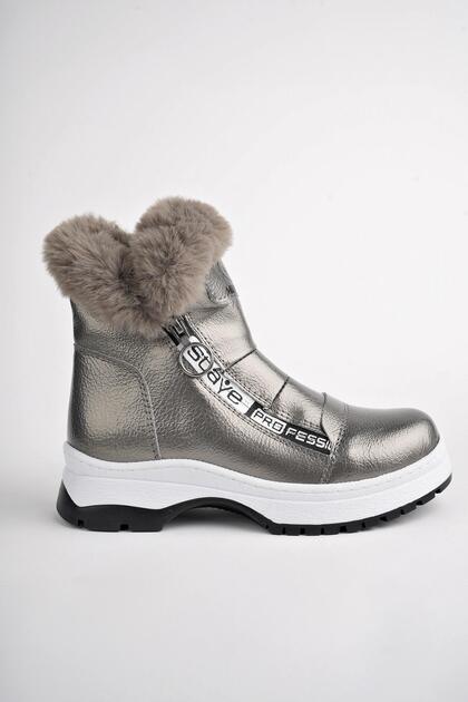 Bubble Garantili Kaymaz Taban Içi Kürklü Yandan Fermuarlı Çocuk Bot