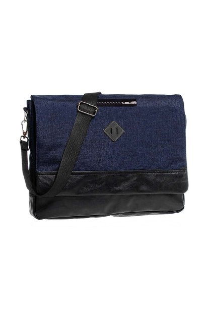Four Unisex 13 Postacı Tablet Çapraz Askılı Omuz Çantası - Lacivert