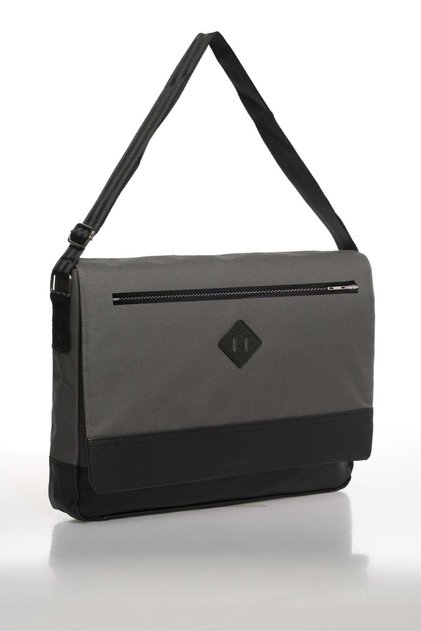 Pıng Unisex 15 Inch Laptop, Çapraz Ve Omuz Postacı Çantası - Füme