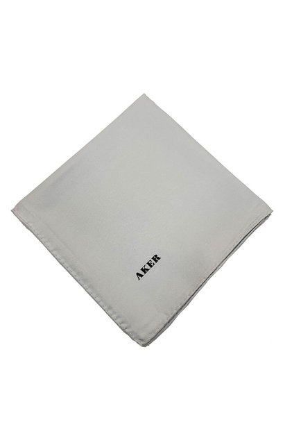 Düz İpek Eşarp Twill - Gümüş 971