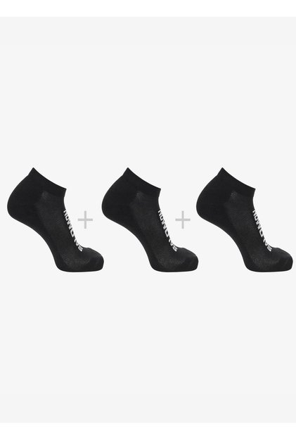 Everyday Low 3 Pack 3 Pieces Unisex Socks Black
