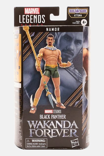 Marvel Legends Serisi Black Panther Wakanda Forever Namor Aksiyon Figürü, Siyah Comba