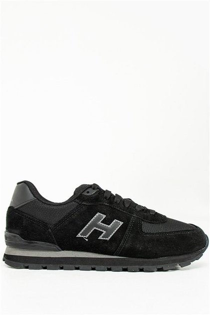 Peru Genuine Leather Black-Smoked Men's Sports Shoes