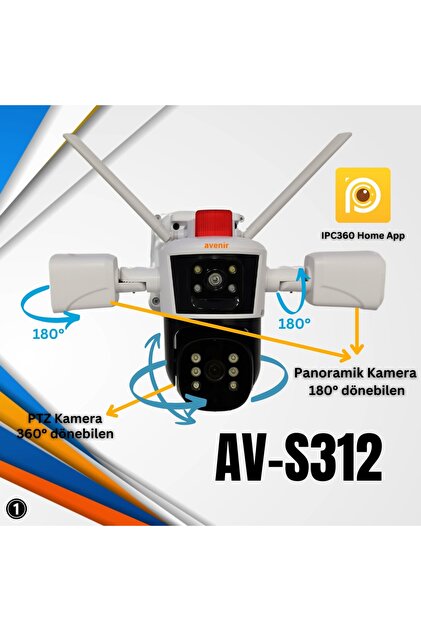 Avenir Avenir AV-S312 12 MP 3 Kameralı Wifili - Fiyatı, Yorumları