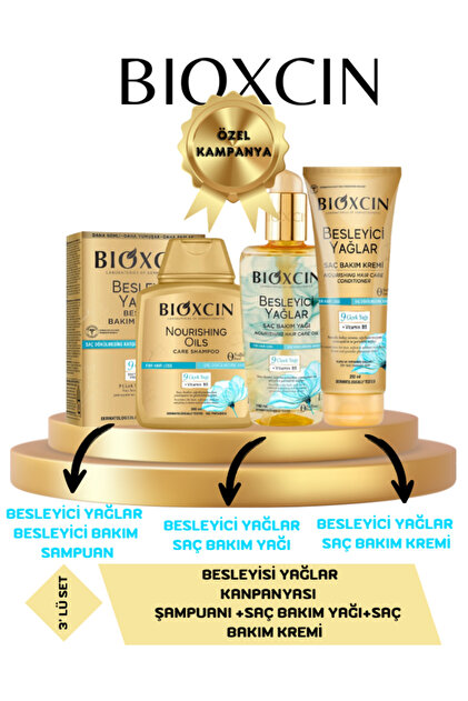 Bioxcin Besleyici Yağlar Bakım Seti Saç Bakım Yağı 150ml Bakım