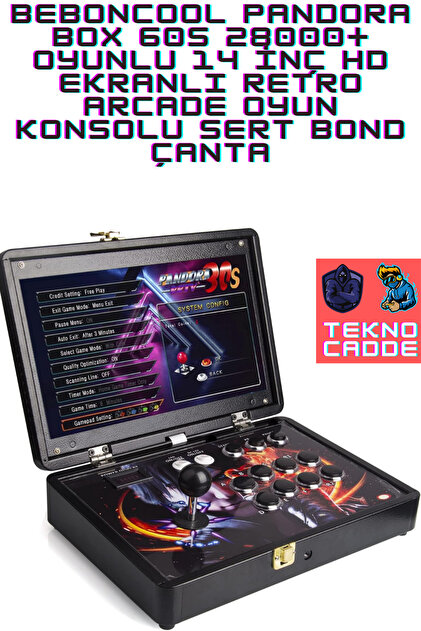 beboncool Pandora Box 30s 5000+ Oyunlu 14inç HD EKRAN Retro Arcade