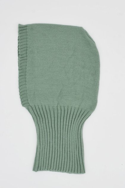 Balaclava Women's Knitwear Snow Mask Beanie Neck Collar Water Green