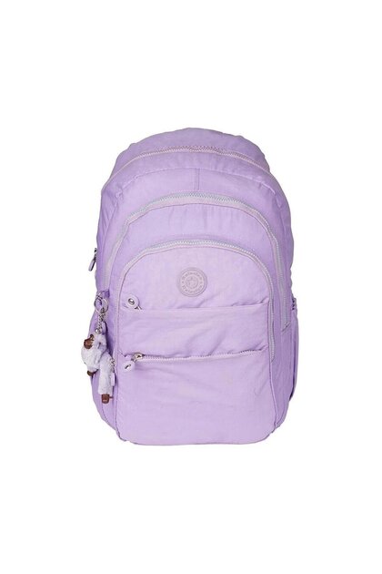 Kırınkıl Water Repellent Fabric 5 Compartment School Backpack with Accessories RLX1625-Purple