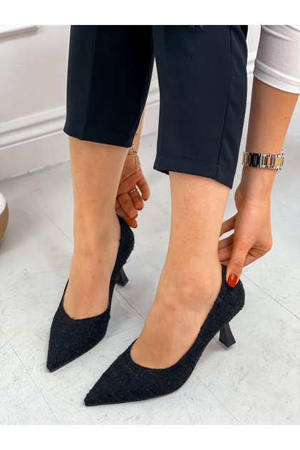 Black Tweed (Freda) Women's Stiletto