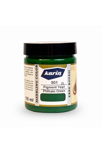 Ebru Boyası 501 Pigment Yeşil 105 ml